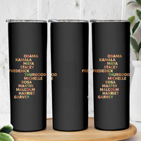 Black Leader History Melanin African American Pride Skinny Tumbler - Wonder Print Shop