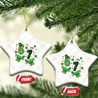 67 St Patricks Day Ceramic Ornament Funny Six Seven Hands Meme