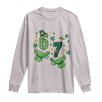 67 St Patricks Day Long Sleeve Shirt Funny Six Seven Hands Meme