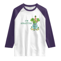 Marcus The Worm St Patricks Day Raglan Shirt I'm Sensitive
