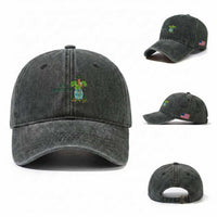 Marcus The Worm St Patricks Day Washed Cotton Baseball Cap I'm Sensitive