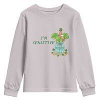 Marcus The Worm St Patricks Day Youth Sweatshirt I'm Sensitive