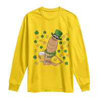 Marcus The Worm St Patricks Day Long Sleeve Shirt Funny Drinking Irish Beer Ireland