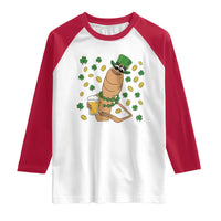 Marcus The Worm St Patricks Day Raglan Shirt Funny Drinking Irish Beer Ireland