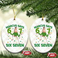 Marcus The Worm St Patricks Day Ceramic Ornament Funny 67 Six Seven Hands Meme