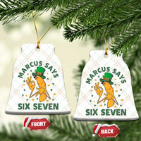 67 St Patricks Day Ceramic Ornament Funny Marcus The Worm Say Six Seven Meme