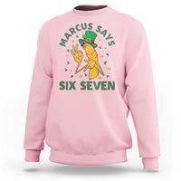 67 St Patricks Day Sweatshirt Funny Marcus The Worm Say Six Seven Meme