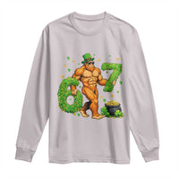 67 St Patricks Day Long Sleeve Shirt Funny Bigfoot Six Seven Shamrock Party Meme