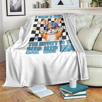 Funny Easter Bunny Throw Blanket I Said A Hip Hop The Hippity To The Hip Hip Hop