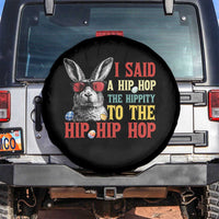 I Said A Hip Hop The Hippity To The Hip Hip Hop Spare Tire Cover Funny Easter Bunny Rapper Sunglasses