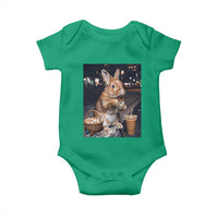 Easter Bunny Iced Coffee Baby Onesie Funny Rabbit Egg Painting