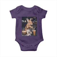 Easter Bunny Iced Coffee Baby Onesie Funny Rabbit Egg Painting