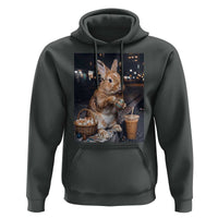 Easter Bunny Iced Coffee Hoodie Funny Rabbit Egg Painting