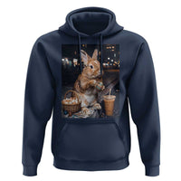 Easter Bunny Iced Coffee Hoodie Funny Rabbit Egg Painting
