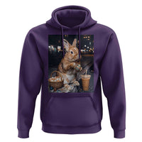 Easter Bunny Iced Coffee Hoodie Funny Rabbit Egg Painting
