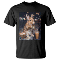 Easter Bunny Iced Coffee T Shirt Funny Rabbit Egg Painting