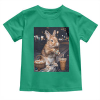 Easter Bunny Iced Coffee Toddler T Shirt Funny Rabbit Egg Painting