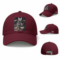 Easter Raccoon Iced Coffee Baseball Cap Funny Trash Panda Egg Painting