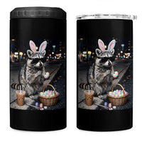 Easter Raccoon Iced Coffee 4 in 1 Can Cooler Tumbler Funny Trash Panda Egg Painting