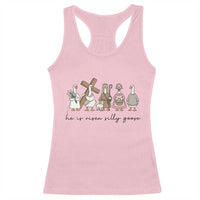 He Is Risen Silly Goose Racerback Tank Top Funny Christian Easter