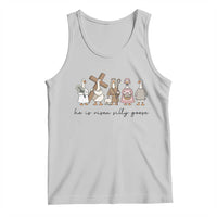 He Is Risen Silly Goose Tank Top Funny Christian Easter