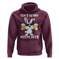 Funny Easter Bunny Drinking Beer Hoodie Some Bunny Needs Beer