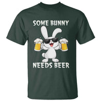 Funny Easter Bunny Drinking Beer T Shirt Some Bunny Needs Beer