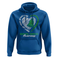 Mental Health Awarenes Hoodie Green Ribbon Inspirational Psychologist Therapist