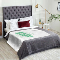 Mental Health Matters Awareness Throw Blanket Support Squad Green Ribbon