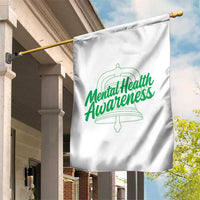 Mental Health Matters Awareness Garden Flag Support Squad Green Ribbon