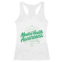 Mental Health Matters Awareness Racerback Tank Top Support Squad Green Ribbon