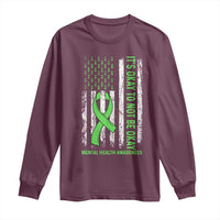 Mental Health Awarenes Long Sleeve Shirt It's Okay To Not Be Okay