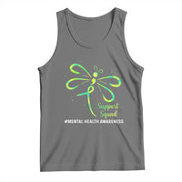 Mental Health Awarenes Tank Top Support Squad Green Ribbon