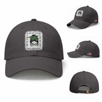 Mental Health Matters Baseball Cap Messy Bun Green Ribbon Support
