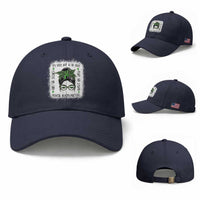 Mental Health Matters Baseball Cap Messy Bun Green Ribbon Support
