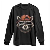 Cool Dad Long Sleeve Shirt Raccoon Daddy Father's Day Gift