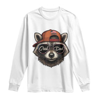 Cool Dad Long Sleeve Shirt Raccoon Daddy Father's Day Gift