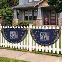 Awesome Like My Daughter Patriotic Fan Flag Funny Dad Fathers Day 4th Of July