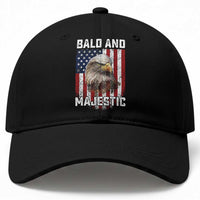 Bald and Majestic Bald Eagle 4th of July Baseball Cap Funny Dad Husband Grandpa Joke