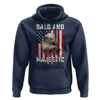 Bald and Majestic Bald Eagle 4th of July Hoodie Funny Dad Husband Grandpa Joke