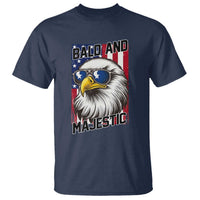 Bald and Majestic T Shirt Patriotic Bald Eagle 4th Of July
