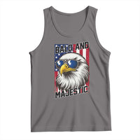 Bald and Majestic Tank Top Patriotic Bald Eagle 4th Of July