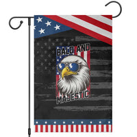 Bald and Majestic Patriotic Garden Flag Bald Eagle 4th Of July