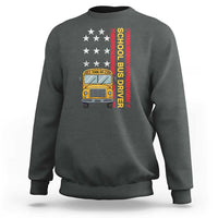 Patriotic School Bus Driver USA American Flag Sweatshirt