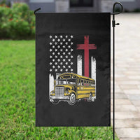 Bus Driver Patriotic Christian USA Flag Garden Flag School Bus Driver