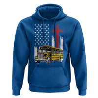 Bus Driver Patriotic Christian USA Flag Hoodie School Bus Driver