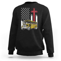Bus Driver Patriotic Christian USA Flag Sweatshirt School Bus Driver