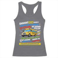 Funny School Bus Driver Life Racerback Tank Top Back to School Teacher Kids
