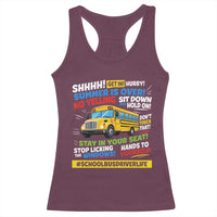 Funny School Bus Driver Life Racerback Tank Top Back to School Teacher Kids