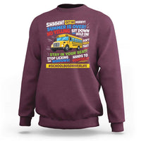 Funny School Bus Driver Life Sweatshirt Back to School Teacher Kids